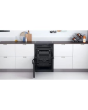 Indesit ID67V9KMBUK 60cm Double Oven Electric Cooker with Ceramic Hob - Black