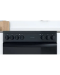Indesit ID67V9KMBUK 60cm Double Oven Electric Cooker with Ceramic Hob - Black