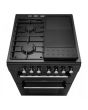 Rangemaster CLA60DFFBL/C 128080 CLASSIC 60 DF BLACK/CHROME