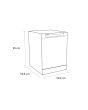Sensis DWF0214FSDWA Dishwasher White 14 Place Settings