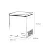 Sensis RFCHT01F137EW 137L Chest Freezer White