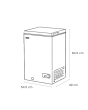 Sensis RFCHT01F97EW Chest Freezer 97 Litres White