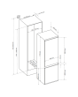 Sensis RFCMBI015470EW 54cm Frost Free Built-In Fridge Freezer