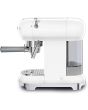 Smeg ECF01WHUK 50S Style White Espresso Coffee Machine