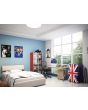 Smeg FAB10RDUJ5 55cm Fridge with Icebox, Right Hand Hinge, Union Jack