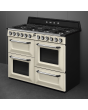 Smeg TR4110P1 110cm Dual Fuel Rangecooker with Triple Oven and Gas Hob - Cream
