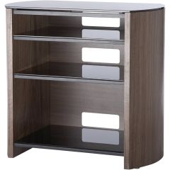 Alphason FW750/4W/B Fine Woods LCD Support With 4 Glass Shelves