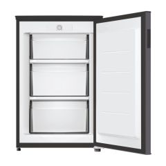 Hoover HOUQS 58ESK Undercounter 55cm freezer, silver, 