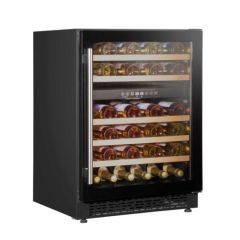 Rangemaster RDZ6046BL/ 126170 - 60CM DUAL ZONE WINE COOLER - BLACK