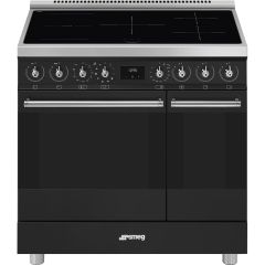 Smeg C92IPMB2 90Cm Symphony Classic Full Electric Cooker With Induction Hob