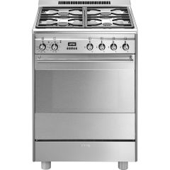 Smeg SUK61PX8 60Cm Dual Fuel Cooker S/Steel