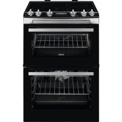 Zanussi ZCI66278XA 60Cm Electric Double Oven With Induction Hob