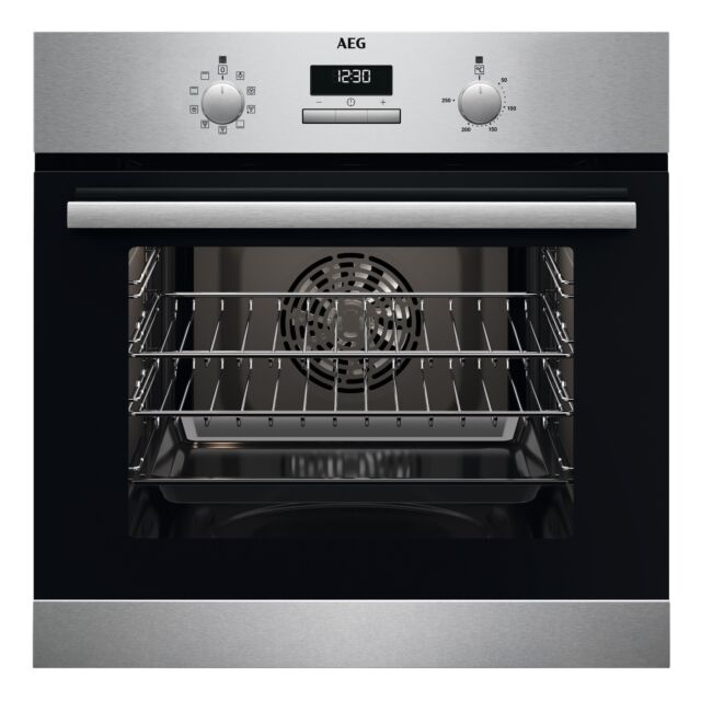 AEG BCX23101EM 59.4cm Built In Electric Single Oven - Stainless