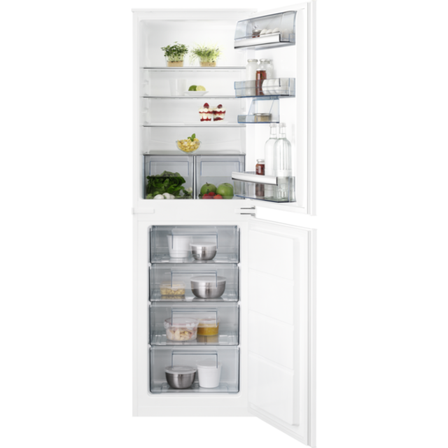 AEG SCB718F3LS 54.8cm Integrated Fridge Freezer - White