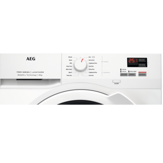 AEG T7DBK841N 7000 Series 8Kg A++ Heat Pump Dryer