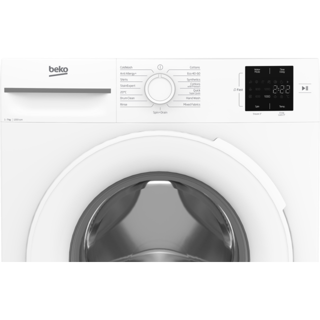 Beko BM1WU3721W  7kg 1200 Spin RecycledTub Washing Machine - White
