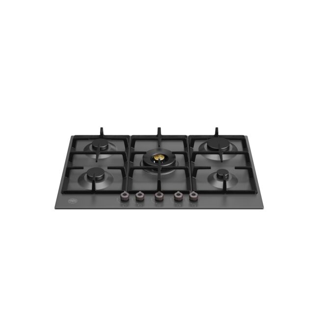 Bertazzoni P755CPRONE Pro Series 75cm Gas Hob with Wok Burner Matt black