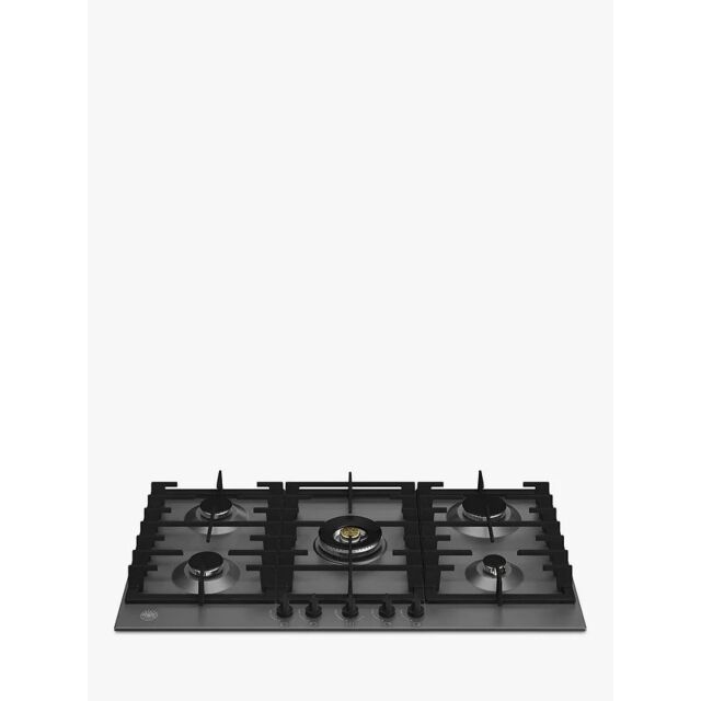 Bertazzoni P905CMODNE Modern Series 90cm Gas Hob with Central Wok Burner Matt black