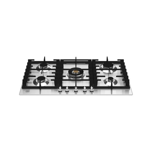 Bertazzoni P905CMODX Modern Series 90cm Gas Hob with Central Wok Burner Stainless Steel