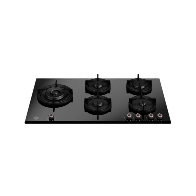 Bertazzoni P905LPROGNE Pro Series 90cm Gas on Glass hob with Left Wok Burner