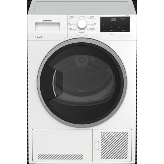 Blomberg LTK38020W 8kg Condenser Tumble Dryer - White