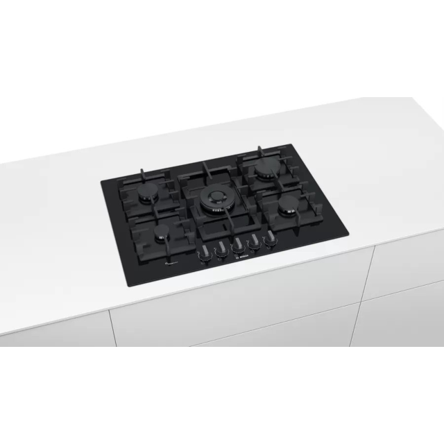 Bosch PPQ7A6B90 Series 6 75cm Tempered Glass Gas Hob