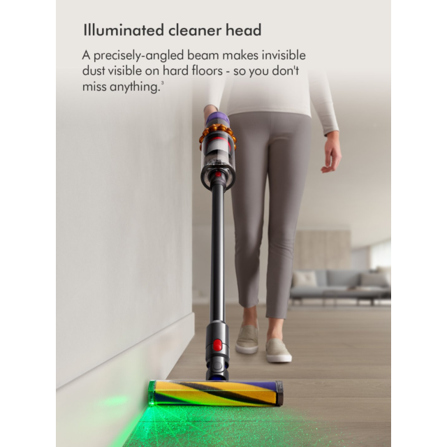 Dyson V15-2024 Cordless Vacuum - 60 Minutes Run Time - Yellow/Nickel