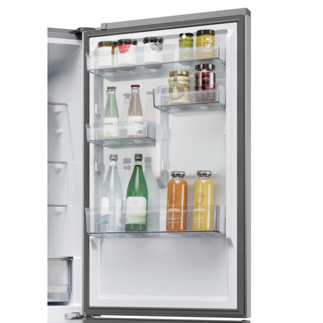 Haier HDPR3618DNPK 355L No Frost Fridge Freezer Stainless