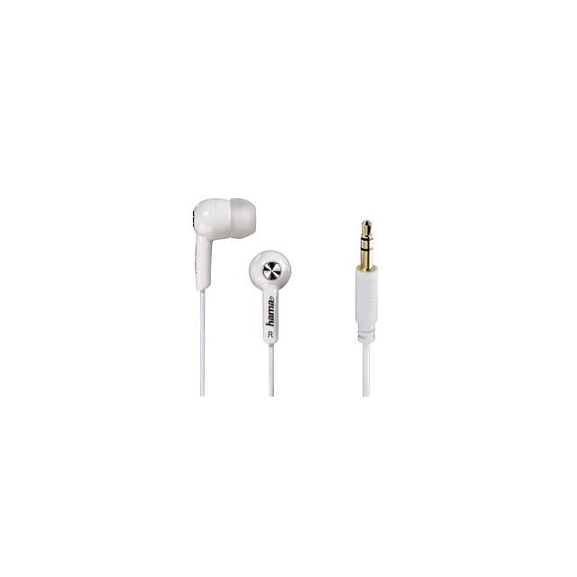 Hama 00177075 'Basic4music' In-Ear Stereo Earphones, White