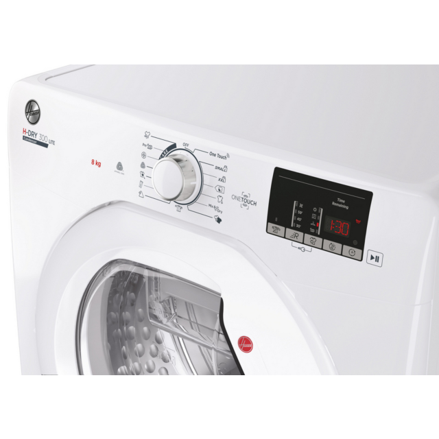 Hoover HLE C8DE-80 8kg Condenser Tumble Dryer White