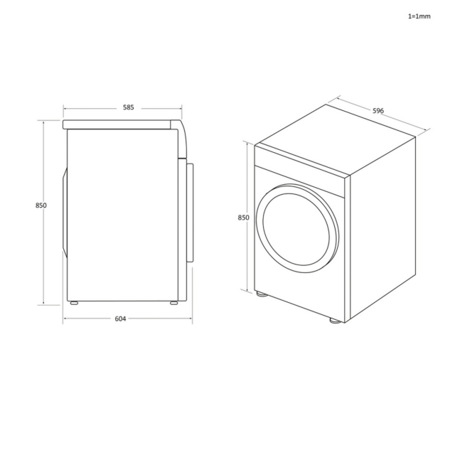 Hoover HRE C10TE-80 10kg Condenser Tumble Dryer White