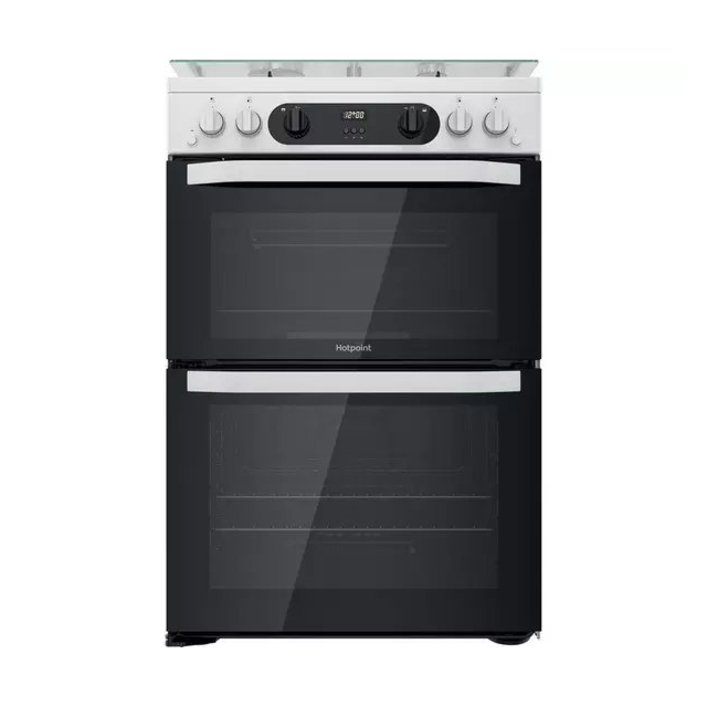 Hotpoint HDM67G0CCW 60cm Double Gas Cooker - White