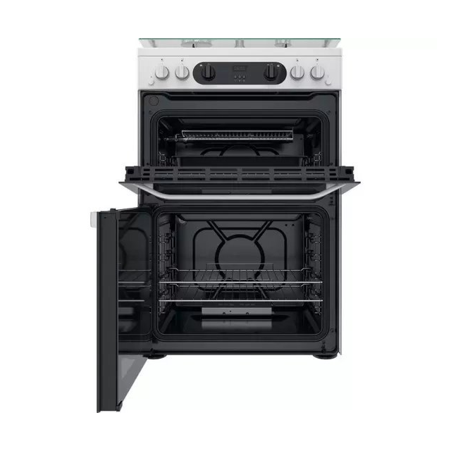 Hotpoint HDM67G0CCW 60cm Double Gas Cooker - White