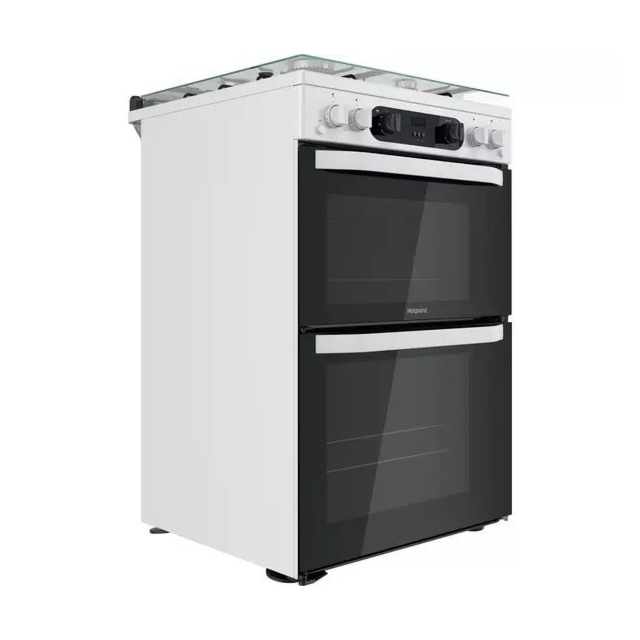 Hotpoint HDM67G0CCW 60cm Double Gas Cooker - White