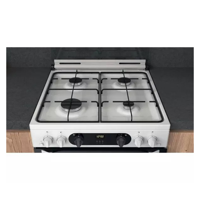 Hotpoint HDM67G0CCW 60cm Double Gas Cooker - White