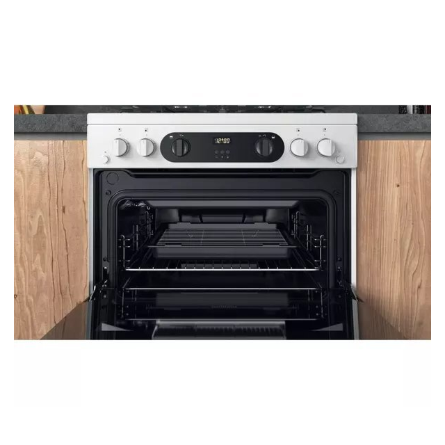 Hotpoint HDM67G0CCW 60cm Double Gas Cooker - White