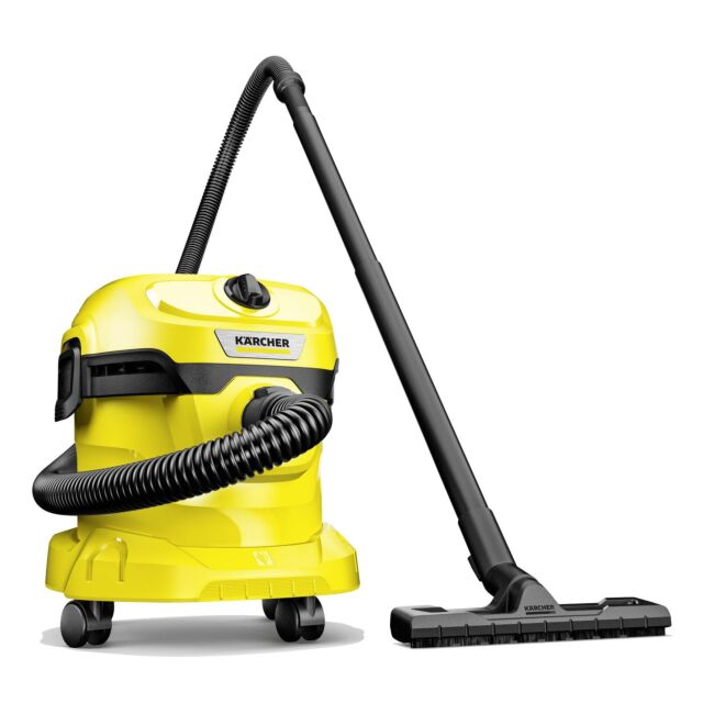 Karcher WD2PLUS Wet & Dry Vacuum Cleaner - Yellow