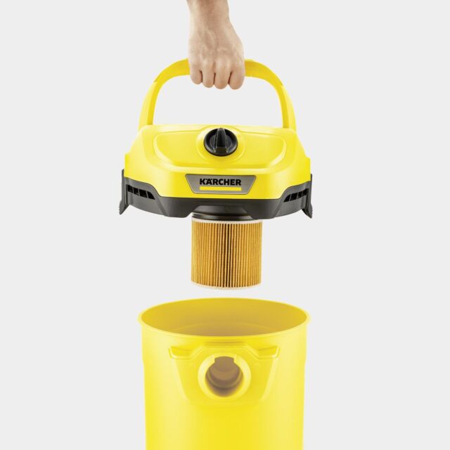 Karcher WD2PLUS Wet & Dry Vacuum Cleaner - Yellow