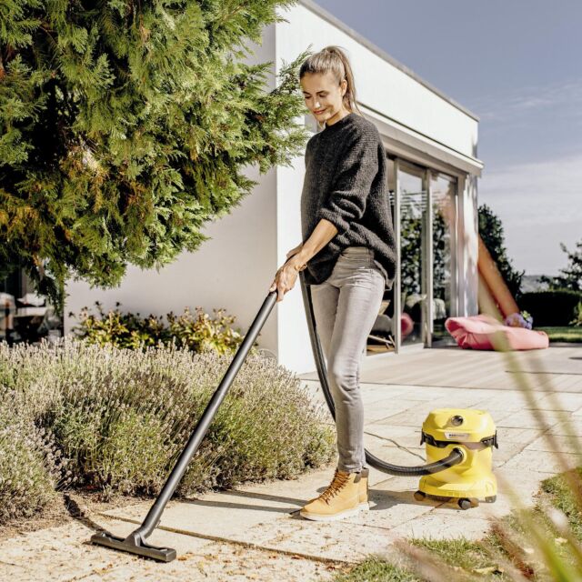 Karcher WD2PLUS Wet & Dry Vacuum Cleaner - Yellow