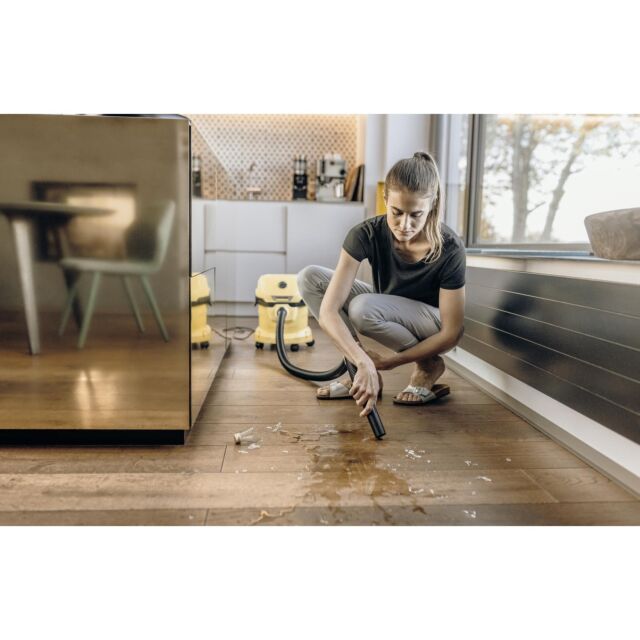 Karcher WD2PLUS Wet & Dry Vacuum Cleaner - Yellow