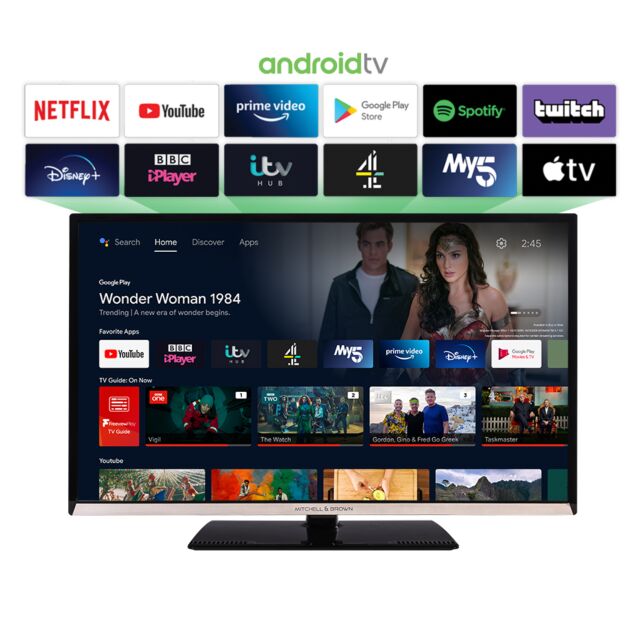 Mitchell And Brown JB-32FH1811DSMA 32inch Led, Freeview HD , Full HD, Central Stand, 3 HDMI, 1 USB , S