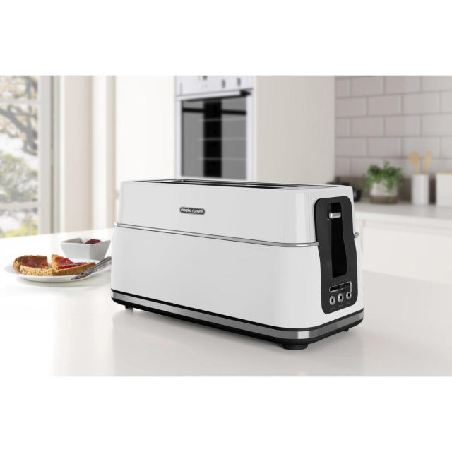 Morphy Richards 245704 Signature 4 Slice Toaster - Moonlight White