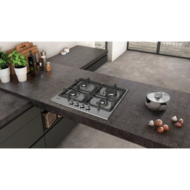 NEFF T26BB59N0 58cm Gas Hob - Stainless Steel