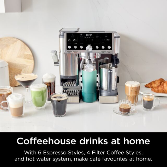 Ninja ES701UK Luxe Café Pro Series Espresso Machine - Black/Stainless Steel