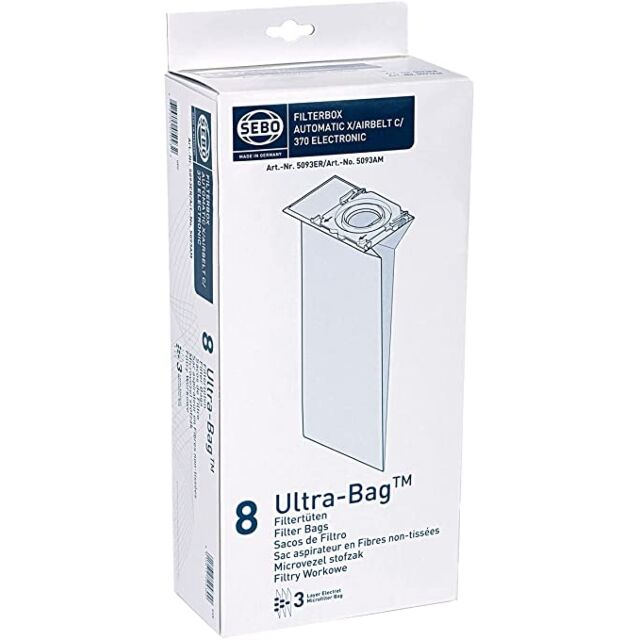 Sebo 5093ER Ultra Bags X C Upright Cleaners