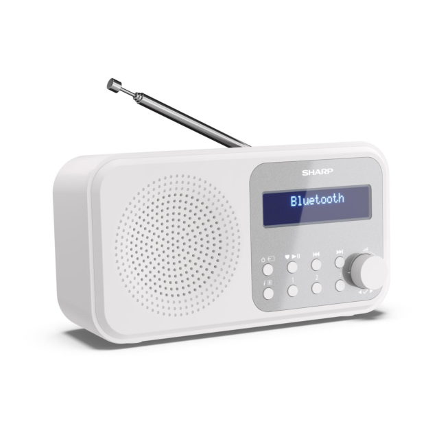 Sharp DR-P420 WH Tokyo Portable Digital Radio - White