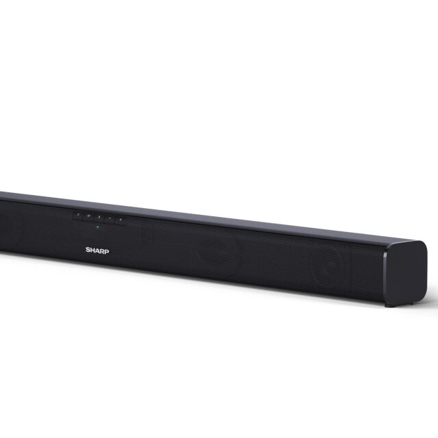 Sharp HT-SB110 Wireless 2ch 90W Slim Bluetooth Soundbar - Black