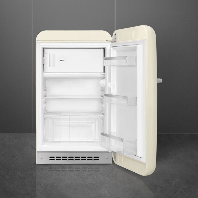 Smeg FAB10RCR5 55cm Fridge with Icebox Right Hand Hinge, Cream