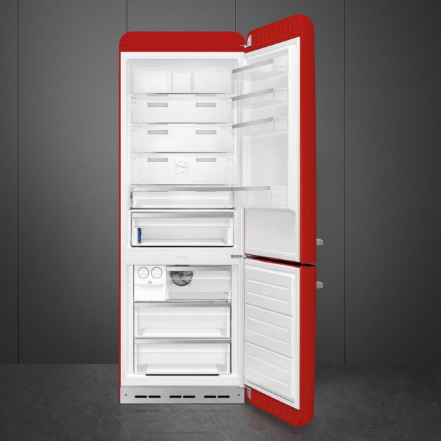 Smeg FAB38RRD5 70cm 50s Style Right Hand Hinge Fridge Freezer Red