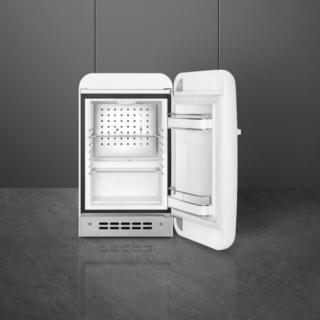 Smeg FAB5RWH5 40 cm White Small 50s Style Right Hand Hinged Fridge Freezer